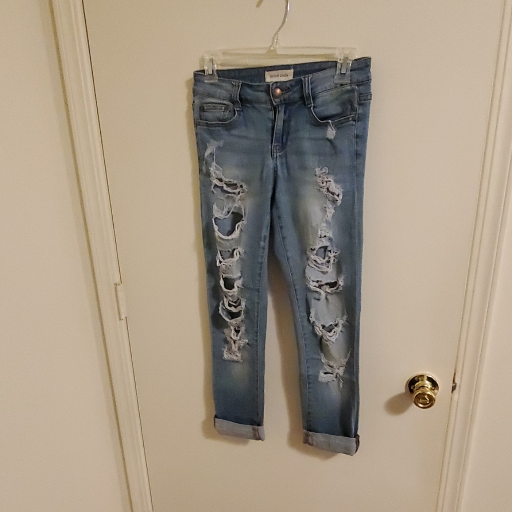 Light colored denim.